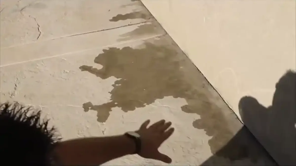 Boulder home with warm floor tiles, an early slab leak warning sign in Colorado